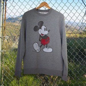 Junk Food Clothing Gray Mickey Mouse Sweatshirt